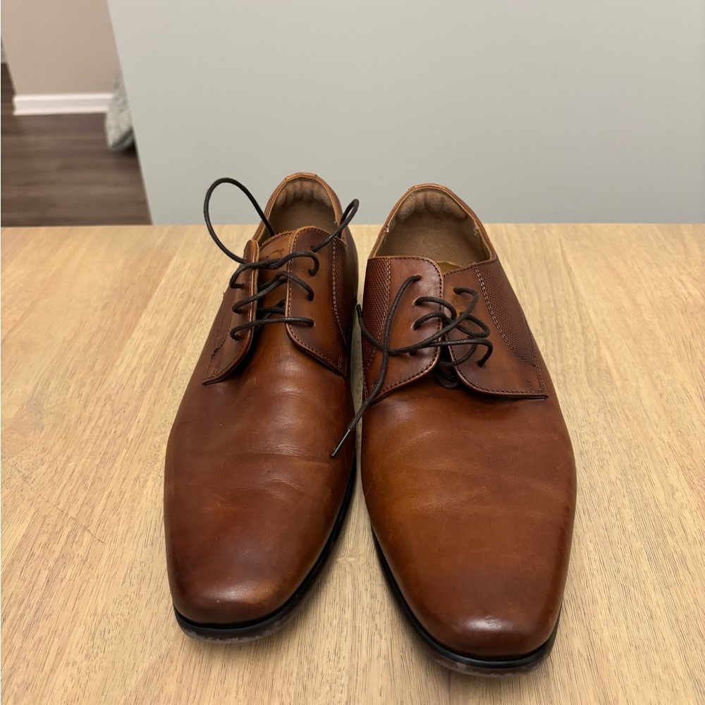 Florsheim Men's Chestnut Brown Leather Derby Oxfords